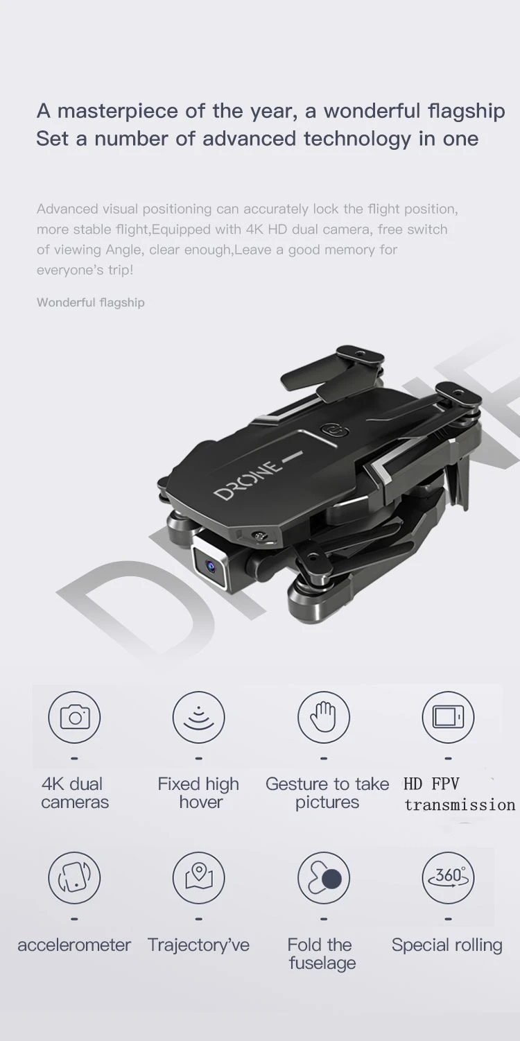 The Z1 Dual Camera Drone Copter Mini 2.4G 4K