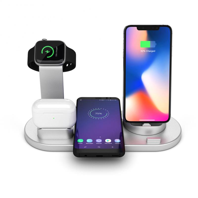 The Z1 4 in 1 Qi Wireless Charger For IPhone and Android