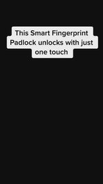Load and play video in Gallery viewer, The Z1 Intelligent Fingerprint Padlock

