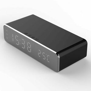 The Z1 Wireless Phone Charger With Desktop Clock