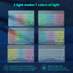 Load image into Gallery viewer, The Z1 Keyboard For Tablet Android iOS Windows Rainbow
